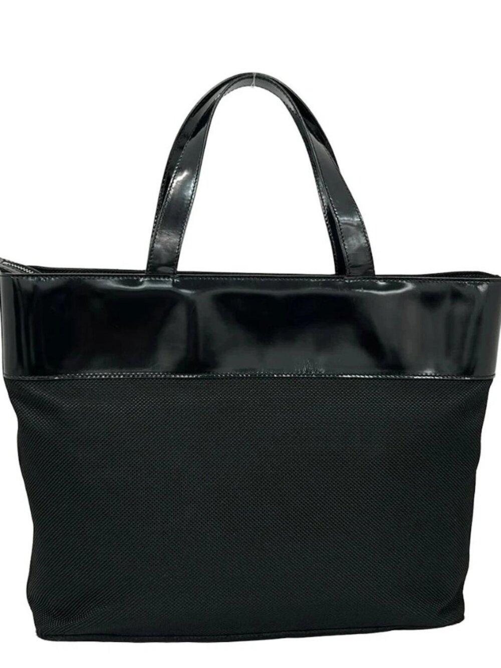 CELINE - Black Chemical Fiber Leather Handbag - Picture 3 of 12